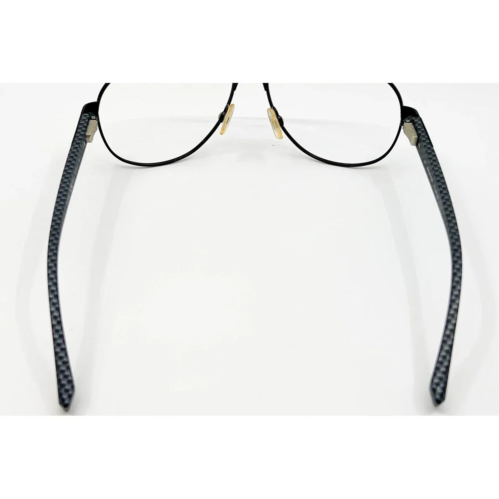 Nautica Eyeglasses Mens Black Carbon Fiber Aviator N5106S 005 60-15-140